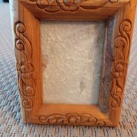 Cornice per foto in legno tek