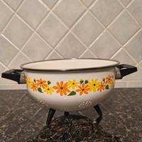 Scolapasta smaltato anni 70 da collezione