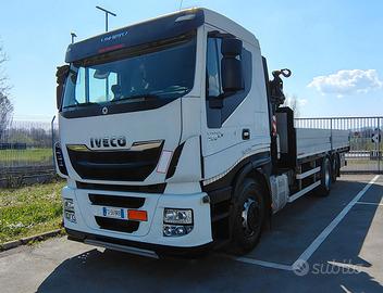 Iveco Hi Way cassone fisso+ gru Fassi 135AC Dynami