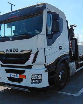 Iveco Hi Way cassone fisso+ gru Fassi 135AC Dynami