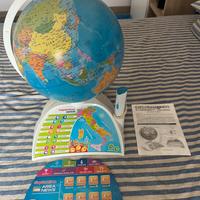 Mappa mondo con penna ottica