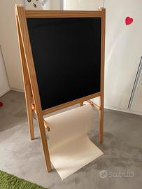 Lavagna bifacciale ikea con rullo carta