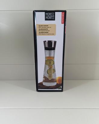 Caraffa in vetro Moritz & Moritz 1L con coperchio