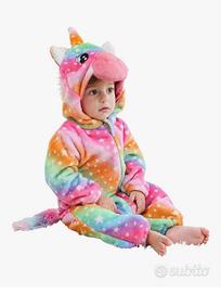 Tuta carnevale unicorno 24-30 mesi