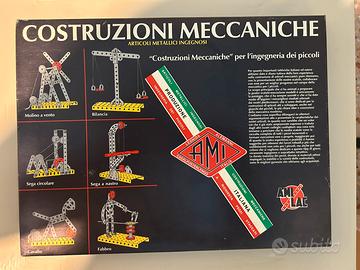 Gioco vintage Costruzioni meccaniche con scatola