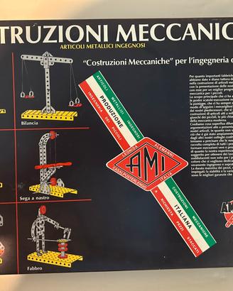 Gioco vintage Costruzioni meccaniche con scatola