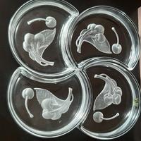 Cristallo hoya piattini componibili a mezzaluna