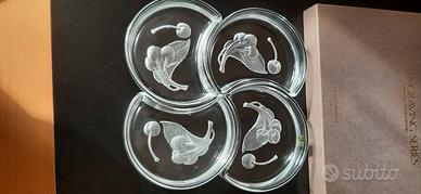 Cristallo hoya piattini componibili a mezzaluna