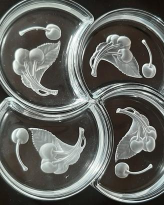 Cristallo hoya piattini componibili a mezzaluna