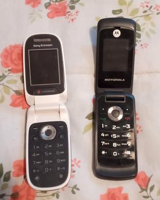 Cellulare sportellino Motorola e Sony Ericsson
