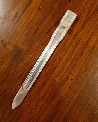 Tagliacarte / segnalibro argento 800 stile inglese