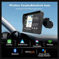 Schermo 7'' Wireless Apple CarPlay e Android Auto