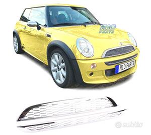 GRIGLIA PER MINI COOPER R50 R53 01-06 CROMATA TIPO