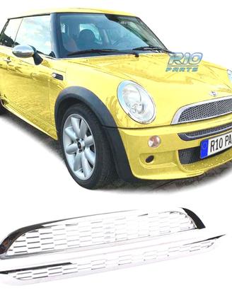 GRIGLIA PER MINI COOPER R50 R53 01-06 CROMATA TIPO