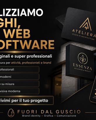 Realizziamo LOGHI - SITI WEB - SOFTWARE