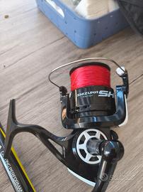 canna da pesca  più mulinello 