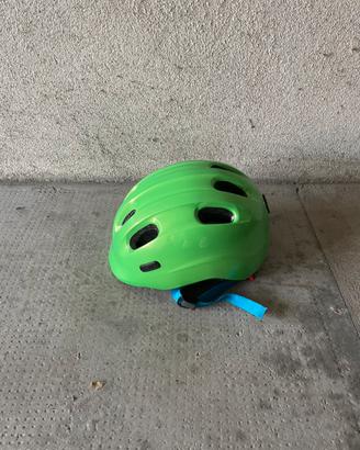 Casco verde bimba/bimbo  3/5 anni