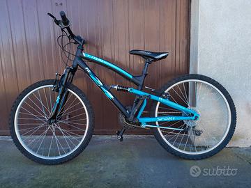 bicicletta mtb biammortizzata 24