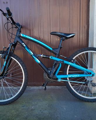 bicicletta mtb biammortizzata 24
