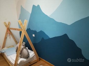 Lettino bambino tenda indiana