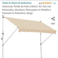 tenda da sola esterno nuova