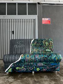DIVANO ARTISTICO UNICO – STILE STREET ART