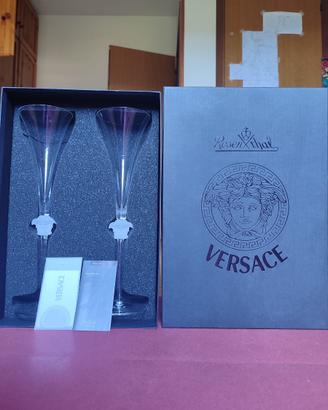 Calici Champagne Versace Medusa Lumière by Rosenth