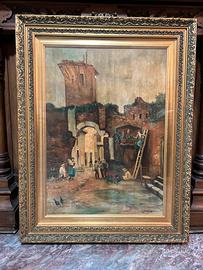 Quadro dipinto tecnica olio su tela