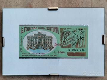 Il primo Biglietto Gratta e Vinci della storia