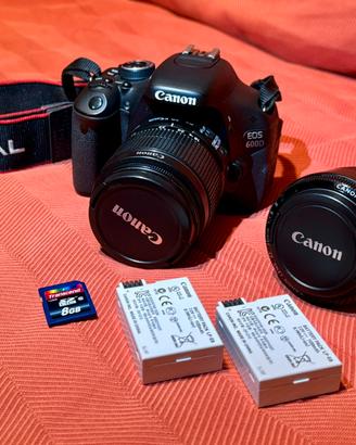 Canon 600d + 2 obiettivi