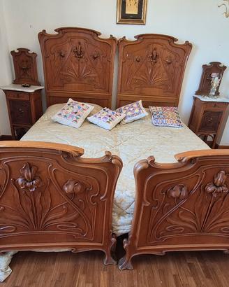 Camera da Letto Liberty in Legno reti e materassi