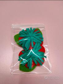 Spille cuori in feltro 100% handmade