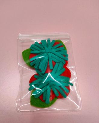 Spille cuori in feltro 100% handmade