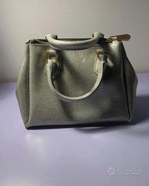Borsa GUM argento glitter piccola originale