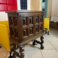 2 mobili legno dipinto spagnoli