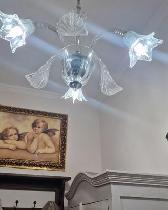 Lampadario in vetro
