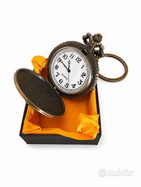 Orologio da tasca al quarzo effetto bronzo aquila