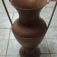 Vaso porta ombrelli in metallo antico