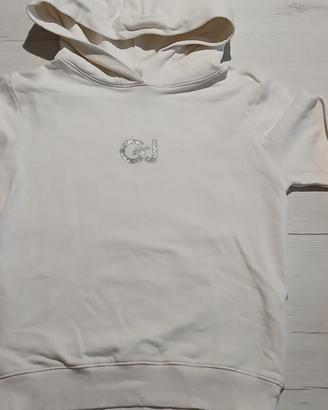 Felpa maniche lunghe  bianca Gaudì taglia S