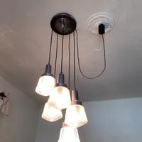 Lampadario lampade vintage di effetto