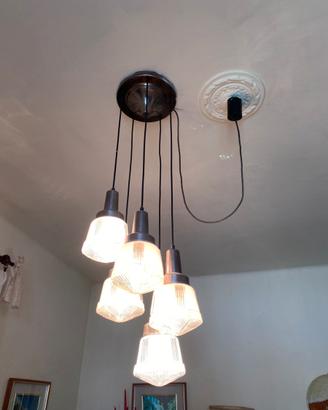 Lampadario lampade vintage di effetto