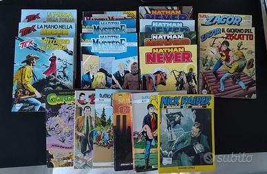 Lotto 18 Fumetti misti Tex, Zagor, Nathan Never...