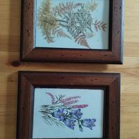 quadretti cornice in legno scuro