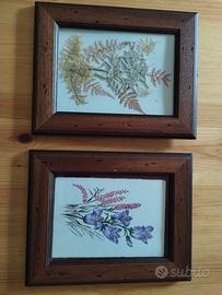 quadretti cornice in legno scuro