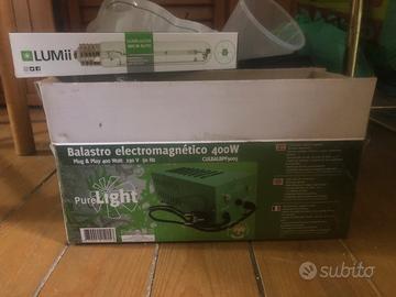 Alimentatore 400 w + lampada hps 400w