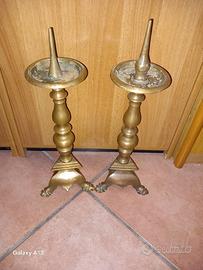 coppia di candelabri antichi in 