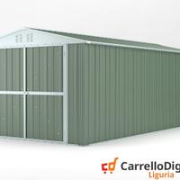 Box garage auto in Acciaio 327x611 19mq verde