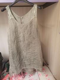 Canotta in seta&Viscosa x donna