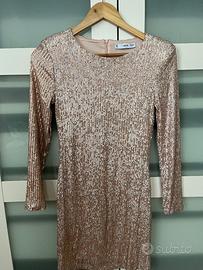 Abito mini di paillettes Rose Gold 🌟 MANGO
