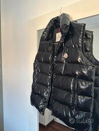 Gilet Moncler Tib Nero Lucido - Come Nuovo
